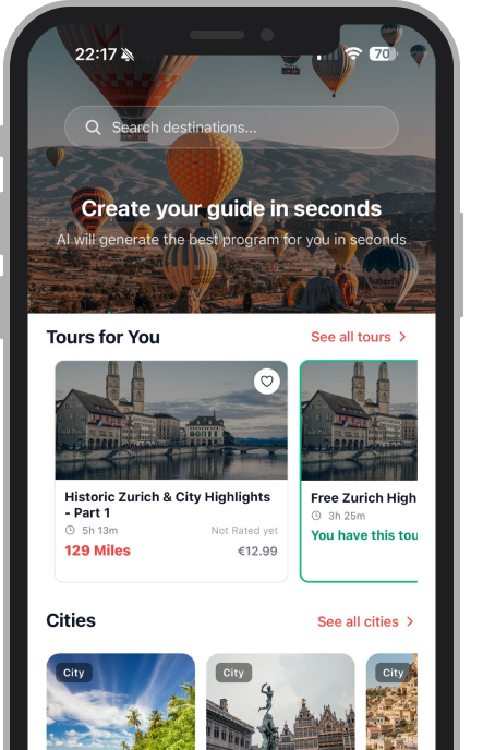 MyWai app preview on a phone